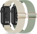 2 Pack Stretchy 16mm Nylon Bands Compatible with FITVII HM08/MorePro HM08/Amzhero-Runfit D26/KALINCO Slim Fitness Tracker
