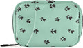 Dog Paw Print Travel Medicine Organizer Bag Compact Pill Case with Inner Compartments & Secure Zipper for Women Men Seniors