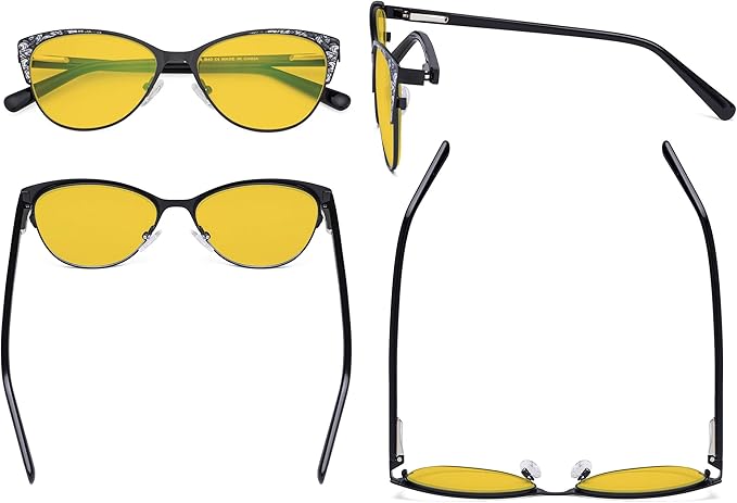 Eyekepper Oversize Ladies Butterfly Design Blue Light Glasses -Computer Screen Eyegalsses Women