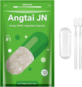 Size 1 Empty Capsules Vegan Plant Based Clear (1,000 Count) Gluten Free, Non-GMO, Halal Certified Pill Caps Filling Kit with 2 Spoons for Vegetarian DIY Your Own Supplements