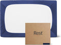 REST® Evercool®+ Fitted Sheet, Twin Size, Midnight Blue, 13" Deep (up to 15’’), Breathable Bedding for Hot Sleeper and Night Sweats, Bed Sheet with Ionic+ Self-Cleaning Silver Yarn for Sensitive Skin