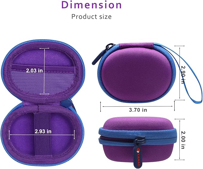 XANAD Pulse Oximeter Case for Zacurate, Innovo, Vibeat, iHealth, Santamedical, Children Fingertip Pulse Oximeter Blood Oxygen Saturation Monitor,Case Only (Purple)