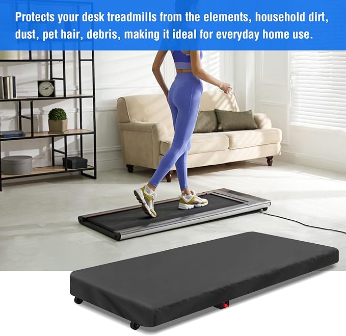 Under Desk Treadmill Cover, Dust-Proof Walking Pad Cover, Waterproof Protective Cover for Walking Treadmill Office Under Desk(Cover Only)