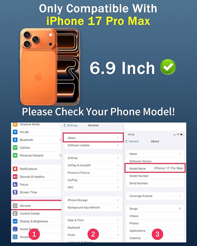 2 Pack Privacy Screen Protector for iPhone 17 Pro Max Anti-Spy Tempered Glass 17ProMax Anti Bluelight Gradient Colorful Full Coverage Easy Installation Frame Anti-Scratch (6.9 inch Blue)