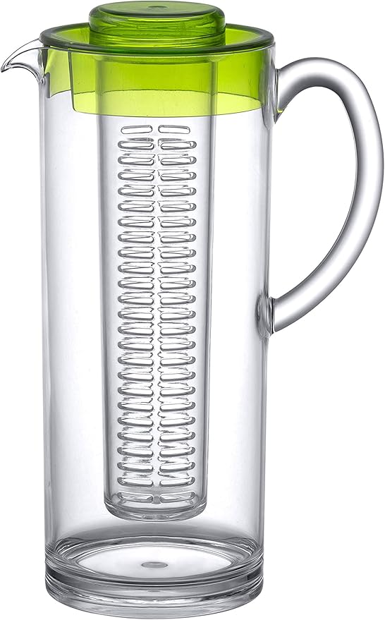 Prodyne Trim Fruit Infusion Pitcher, 60 oz, Green