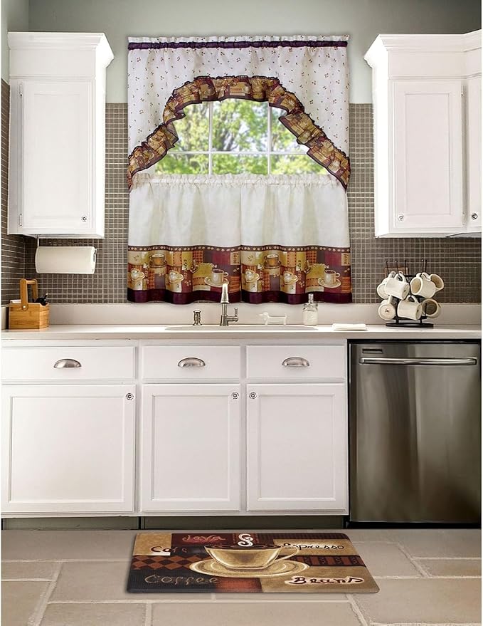 Achim Home Furnishings Anti Fatigue Mat 18x30 - Coffee