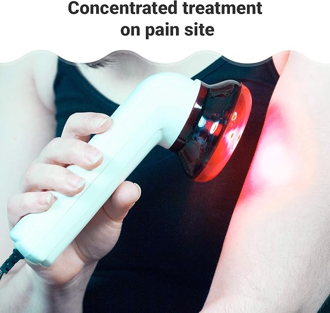 M PAIN MANAGEMENT TECHNOLOGIES Red Light Therapy Infrared Heating Wand by Theralamp – Handheld Heat Lamp Includes Replacement Bulb – Provides Muscle Pain Relief and Increased Blood Circulation