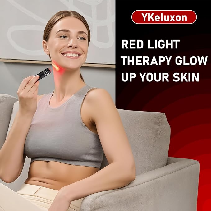 Infrared Red Light Therapy Device for Joint and Muscle, Portable Red Light Therapy Torch, Near Infrared Light for Body, Face, Neck, Back,Knee, 660nm 850nm LED Light Therapy Wand