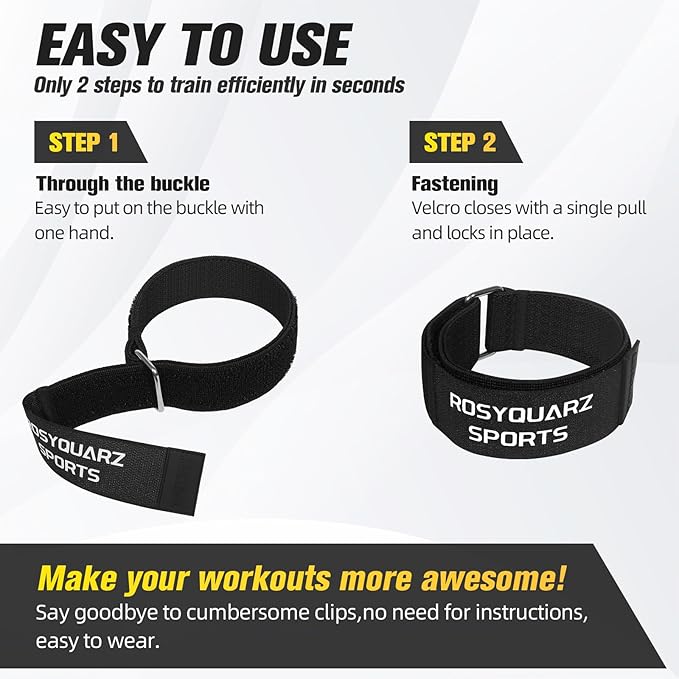 BFR Booty Bands for Men/Women Glutes, Blood Flow Restriction Bands Plan for Arm Muscle Legs &Hip Building, Adjustable Velcro Occlusion Bands Workouts,Quality Fabric Bands for Squat Butt &Thigh