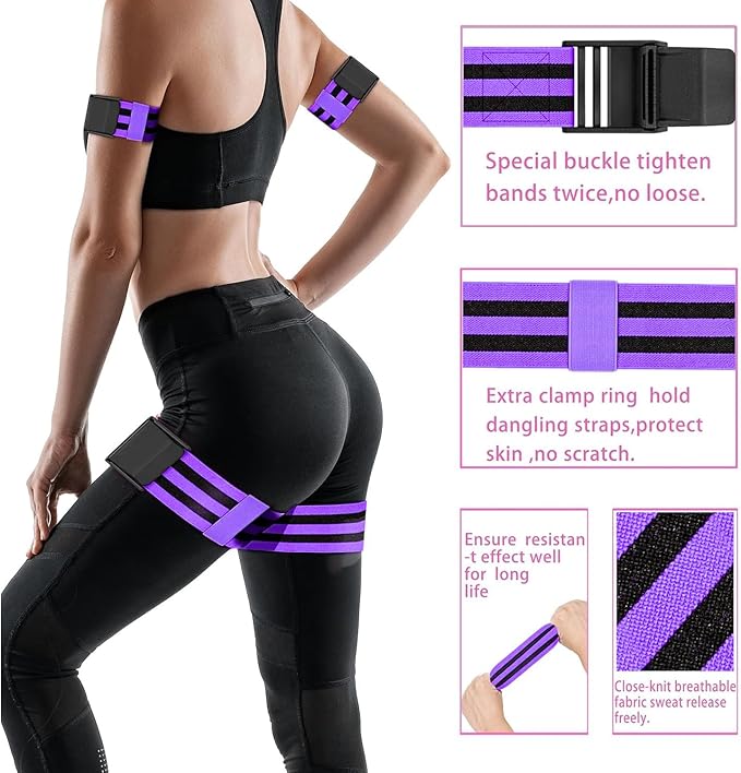 Booty Bands, Booty Bands for Working Out,Blood Flow Restriction Bands,Adjustable BFR Training Bands,Best Fabric Resistance Bands for Exercising Your Butt, Squat, Thigh, Fitness