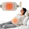 COMFIER Heating Pad for Back Pain Relief,Lower Back Massager with Heat with Hand Warmer Pocket,Extra-Large Size 61",Back Heating Pad for Period Cramps,Fast Heat Pad