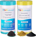 H&G Lifestyles Whole House Iron Filter for Well Water,GAC KDF Water Filer Cartridge,Reduce Iron Manganese Fluoride, Chlorine Odor Heavy Metal Lead, Replacement for Any 10" x 4.5" Water Filter System
