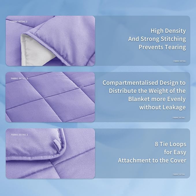 Topcee Weighted Blanket (20lbs 80"x87" King Size) Soft Cooling Heavy Blanket Sleeping, Apply to 190-210 lbs Body, Thick Breathable Blanket with Glass Bead, Easy Care