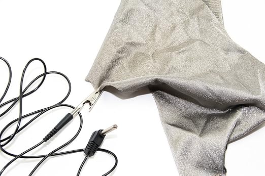 20 Foot Grounding Cable for Earth, EMF Radiation Fabrics, WiFi Radiation Protection. Just Clip it and Plug into Your Outlet Ground
