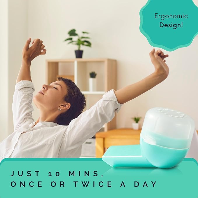 Mucus Relief Device by Virth - Breathing Exercise Device - Clear Lungs - Flutter Valve Lung Exerciser Device - Lung Cleanse & Breathing Treatment - Health & Wellness Device - Enhanced Comfort