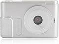 Digital Camera 48MP 4K Vlogging Camera with 2.4 Inch Screen 16X Digital Zoom Compact Camera for Teens Beginner Adult (Silver)