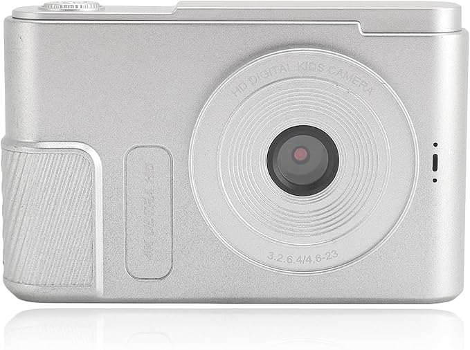 Digital Camera 48MP 4K Vlogging Camera with 2.4 Inch Screen 16X Digital Zoom Compact Camera for Teens Beginner Adult (Silver)