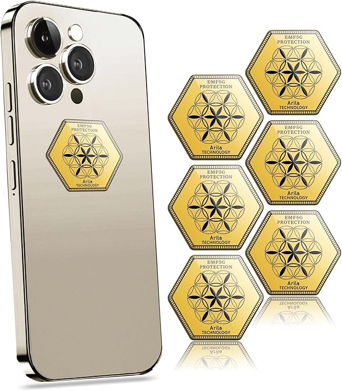 Protection Sticker from All Phones/Tablets/Laptops/All Devices Gold (6 Pcs)