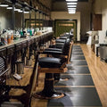 Salon mats for Hair Stylist 3'x5' Barber Shop Salon Floor Chair Mat - Black Square Anti-Fatigue Salon Floor Mat -1/2" Thick Salon Standing Mat