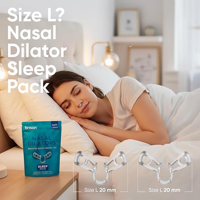 Brison Nasal Dilators for Breathing and Sleeping 3 Pack Anti Snoring Nose Vents Better Sleep Easier Breath Stuffy Nose Relief Airflow Expander Nostril Opener Soft