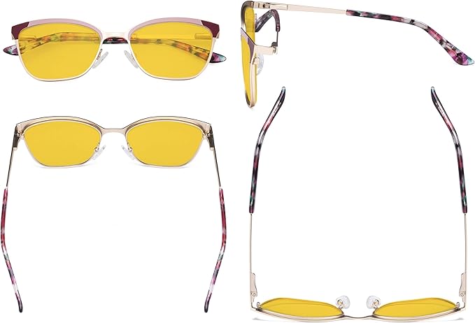 Eyekepper Ladies Butterfly Design Blue Light Glasses - Computer Screen Eyegalsses Women