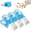 Pill Popper, 2025 Portable Pill Taker Remover Pill Extractor Tool Pill Popper Tool Blister Pack Opener Popper Assistance Tool Portable Pill Taker Household Gadgets for The Elderly, Disabled (3Pack)