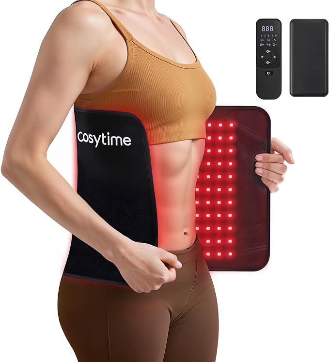 24" x 13" Red Light Therapy Pad for Body with Portable Power Bank - 660nm Red & 850nm Near Infrared NIR, Dual-Chip 484 LEDs Therapy Mat, 50 mW/cm² Irradiance
