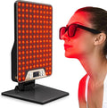 Red Light Therapy Device,Portable LED Red Infrared Light Device with 630nm, 660nm & 850nm Combination Light for Face and Body, 9 Adjustable Timer Settings, Adjustable Angle, Includes Goggles,Black