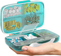 Pill Organizer Airtight Pill Box Large Pill Dispenser Home Travel Supplement Holder Portable Vitamin Sorter Jumbo Size 8 Compartment Airtight Vitamin Container Daily Medicine Travel Essentials