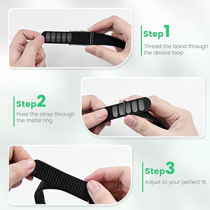 Nylon Bicep Armband Compatible with Hume Health Band, Adjustable Breathable Upper Arm Band for Men and Women