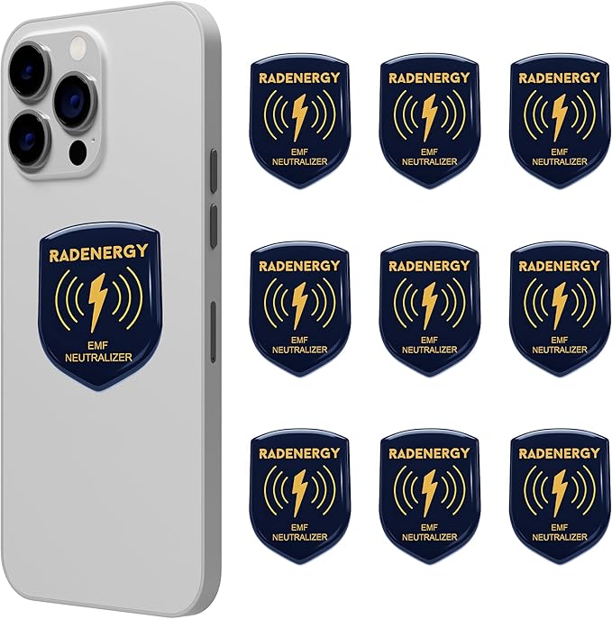 EMF Neutralizer Stickers, EMF Blocker Stickers, Shield Protection for Phones, Tablets, Laptops, and WiFi Devices, Shield Neutralizers for Home and Office Protection (10)