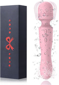 New Upgraded Double-Ended Available Shoulder Neck Back Relaxation Tools Handheld Electric Cordless Portable Wireless Travel Home Work Sports Out Use Relieve Deep Tissue Muscle Pain Fatigue - Pale Pink