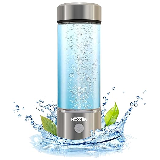Hydrogen Water Bottle Generator - 3 Min SPE PEM Tech, 2026 Model, 420ML Portable Hydrogen Water Machine for Travel, Wellness & Recovery, Ideal for Kids, Men & Women (Silver)