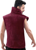 RENPHO King Size Heating Pad for Back, Birthday Gifts for Mom Wife Men, FSA Eligible, 24"x37" XL Large Weighted Electric Heat Pad for Neck and Shoulders, ETL Certified, Dark Red