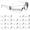 3M Safety Glasses, Virtua, 20 Pair, ANSI Z87, Unisex, Anti-Fog, Scratch Resistant, Clear Lens, Clear Frame, Affordable Eye Protection, Lightweight, Wraparound Coverage