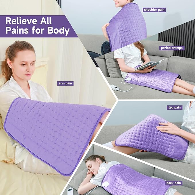 Heating Pad 20"x24" Large Heating Pad for Back Neck Shoulder Muscle Pain Period Cramps Relief, Electric Heating Pads, Mother's Day Birthday Christma s Gifts for Women