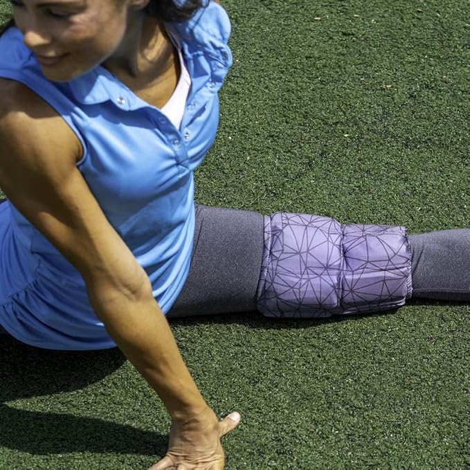 HurtSkurt® Premium Ice Therapy Sleeve – Blackout Medium – Stretch-Fit Wearable Cold Compression Wrap for Knee, Leg, Elbow & Ankle Recovery
