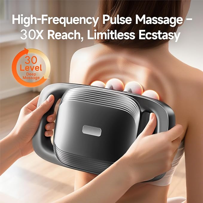 16 Head Massage Gun Set, Deep Tissue Percussion Massager with 3 Modes & 30 Levels, Muscle Massager Pain Relief, Percussion Massage Gun