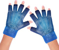 2pcs Finger Arthritis Compression Hand Ice Pack Gloves for Pain Relief, Adjustable Blue Wrist Ice Pack for Hot & Cold Therapies, Reusable Finger Ice Gloves Sleeve for Tendinitis, Carpal Tunnel