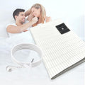 Grounding Sheet Grounding Flat Sheet with 15ft US Grounding Cable 10% Silver Fiber Conductive Grounding Sheets for Earth with Silver Fiber & Organic Cotton Beige