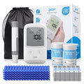 IMDK Blood Glucose Monitor Kit, 𝗖𝗹𝗶𝗻𝗶𝗰𝗮𝗹𝗹𝘆 𝗔𝗰𝗰𝘂𝗿𝗮𝘁𝗲 Blood Sugar Test Kit with 50 Glucometer Strips, 50 Lancets and 1 Lancing Devices, No Coding Required & Large Screen