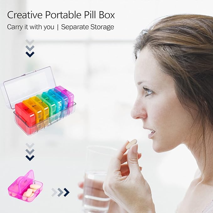 Pill Organizer 2 Times a Day