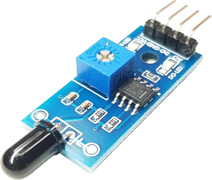 Infrared Fire Sensor for Arduino, ESP32, ESP8266, Raspberry Pi, 5 Pieces