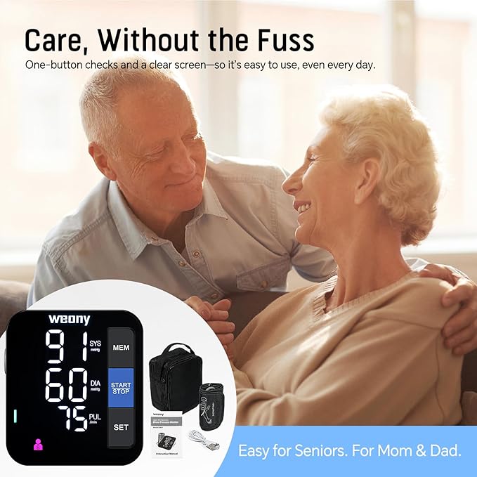 Blood Pressure Monitor for Home Use,Upper Arm Blood Pressure Cuff 9-17'' Large Cuff,Automatic Blood Pressure Machine with 2×199 Sets & 6'' LED Backlit Screen,Talking Home Blood Pressure Cuff Arm