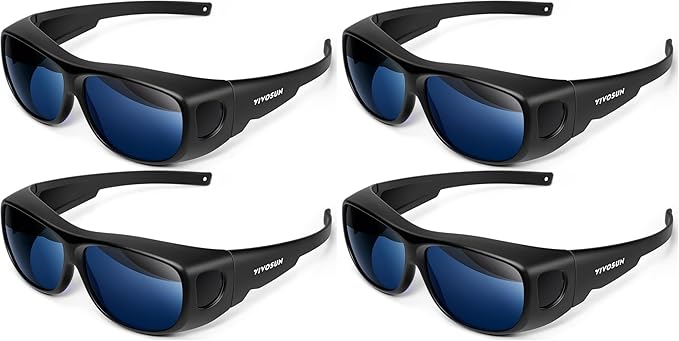 VIVOSUN Grow Room Glasses, Indoor Hydroponics LED Grow Light Glasses, Anti-UV Glasse for Visual Eye Protection, 2pcs (Pack of 2)
