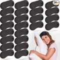 24 Pack Blindfold Eye Mask Cover Sleep Mask for Party Games Travel Sleep Team Build Party Supply with Adjustable Strap for Women Men Kids, Black