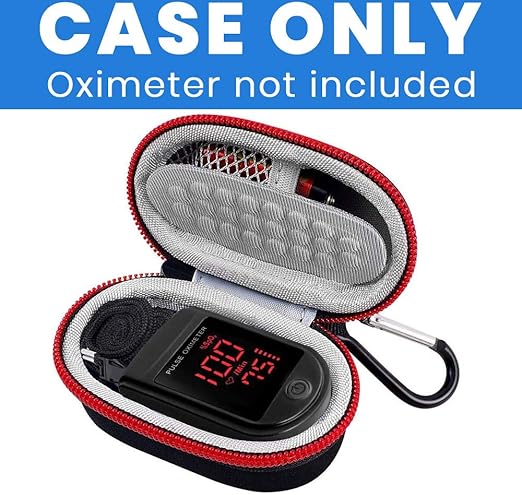 Fingertip Pulse Oximeter Case fits for Zacurate Pro Series 500DL/ for Innovo Deluxe/ for Santamedical/ for Concord Sapphire Blood Oxygen Saturation Monitor- Box Only