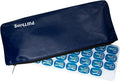 Pill Pod Organizer with Zippered Travel Case 31 Day Monthly Pill Organizer Pods - Keep a Months Supply of medications, Vitamins & Supplements Ready to go in The Travel Case (Blue Organizer with Case)