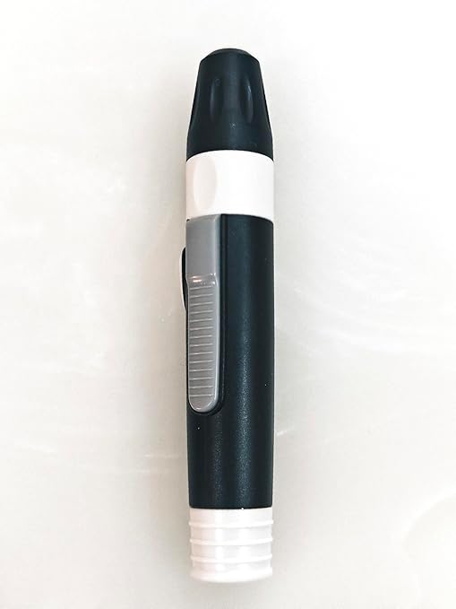 Lancing Device with Lancet Ejector – 5 Adjustable Depth Settings | 1+1 Pack