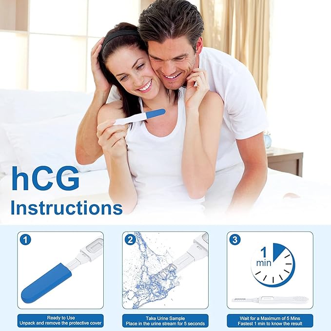 MOMMED Pregnancy Test Sticks - HCG Midstream Tests, HCG Test Strips Detection Over 99% Accuracy, Home Pregnancy Test Strips in 6 Individually Packed,Accurate & Rapid Detection